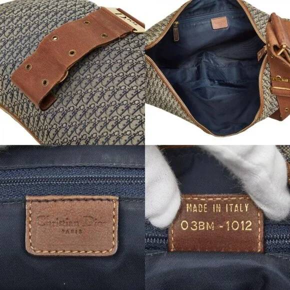 Dior Trotter Brown Navy Canvas Leather - Picture 10 of 10